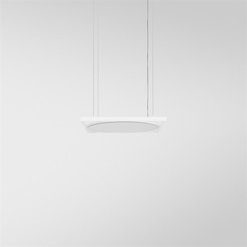 Modular+Geometry Suspended Adjustable 672x672 1x LED 42W 4634lm 3000K CRI>90, rippvalgusti, valge/hõbe kroom, liiteseadmeta, riputi tellida eraldi
